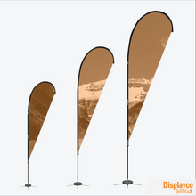 Load image into Gallery viewer, Tangerine Teardrop Flag