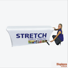 Load image into Gallery viewer, Printed Stretch Table Throw